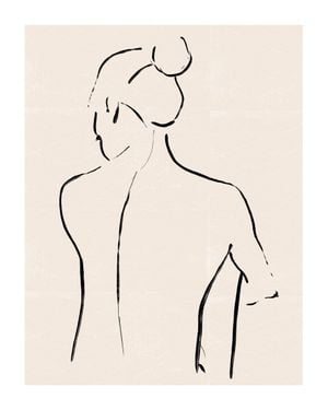 Back Outline 40x50