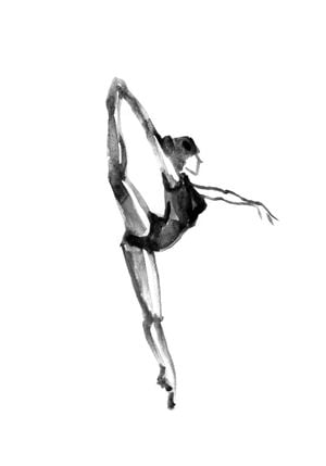 Ballerina Illustration 70x100