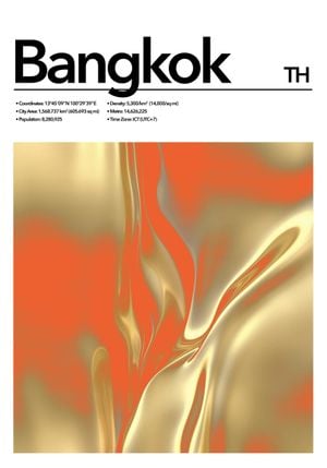 Bangkok Abstract 70x100