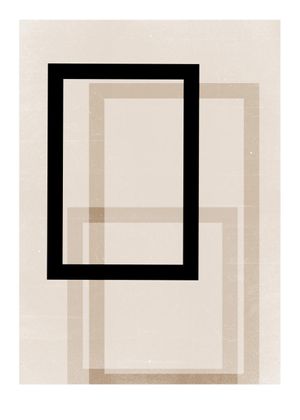 Beige Abstract 50x70