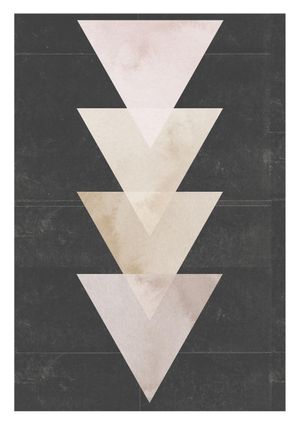 Beige Geometries 21x30