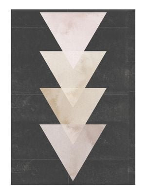 Beige Geometries 30x40