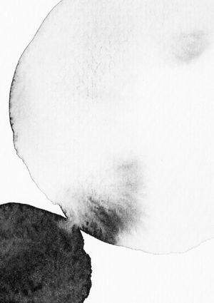 Black And White Watercolor 21x30