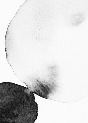 Black And White Watercolor