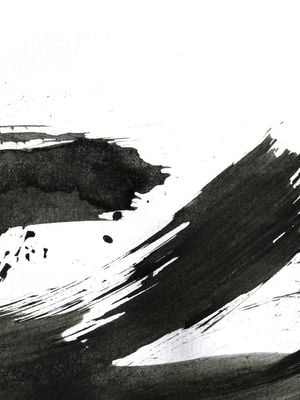 Black Ink Strokes 30x40