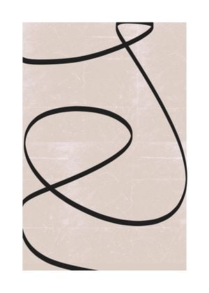 Black Line Abstract