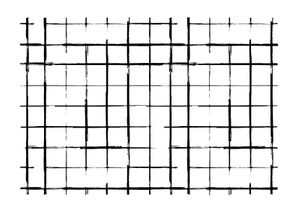 Black & White Grid 30x21
