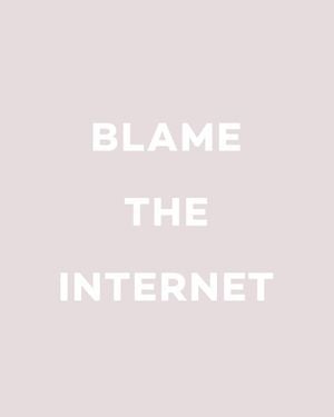 Blame The Internet 40x50