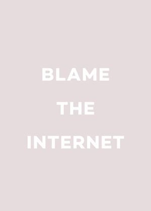 Blame The Internet 50x70