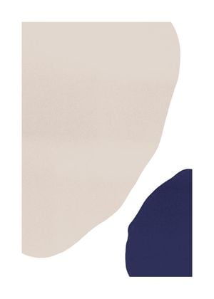 Blue Beige Abstract