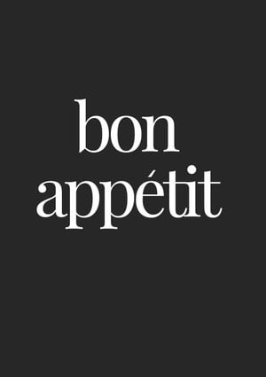 Bon Appetit 21x30