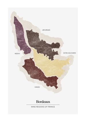 Bordeaux Region 21x30