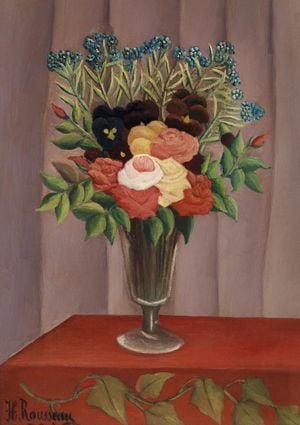 Bouquet Of Flowers By Rousseau 21x30