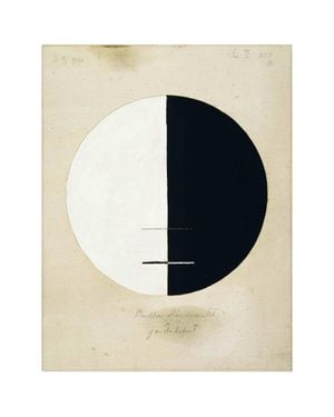 Buddha's Standpoint In The Earthly Life No 3a By Hilma Af Klint 40x50