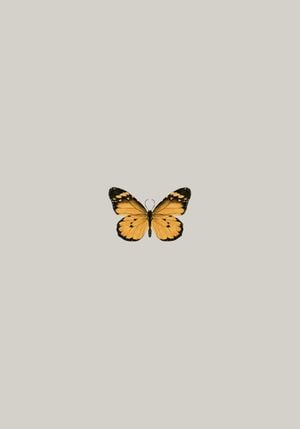 Butterfly Orange 70x100