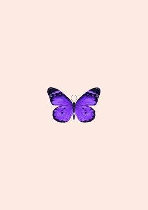 Butterfly Purple 21x30
