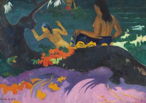 By The Sea By Gauguin 30x21