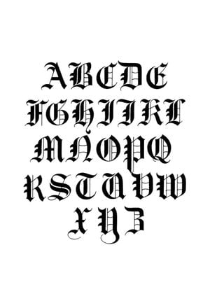 Calligraphy Alphabet
