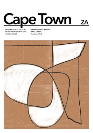 Cape Town Abstract 70x100