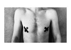Censored Breasts Man 30x21