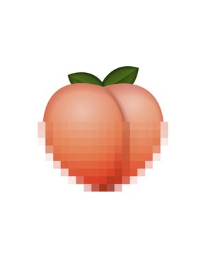 Censored Peach 40x50