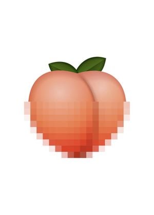 Censored Peach 50x70