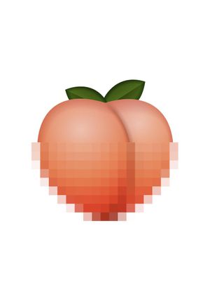 Censored Peach 70x100