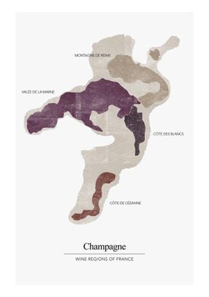 Champagne Region 21x30