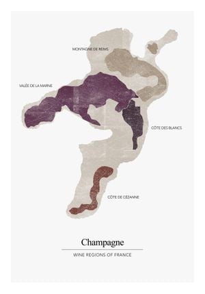 Champagne Region 70x100