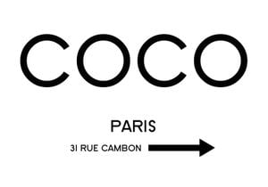 Chanel Rue Gambon 100x70