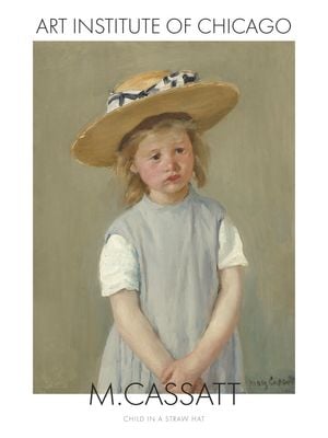 Child In A Straw Hat By Mary Cassatt 30x40