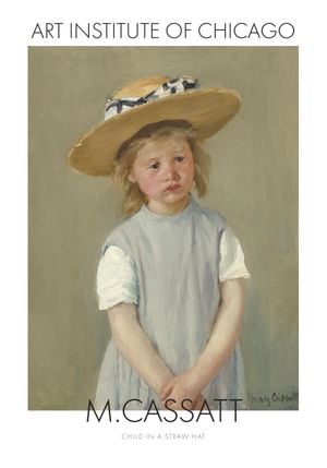 Child In A Straw Hat By Mary Cassatt 70x100