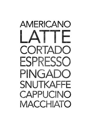 Coffee List 21x30