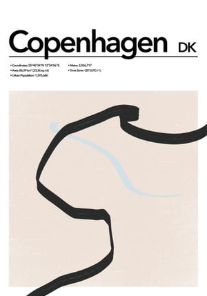 Copenhagen Abstract 70x100