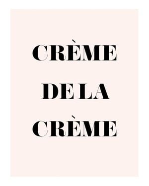 Creme De La Creme 40x50
