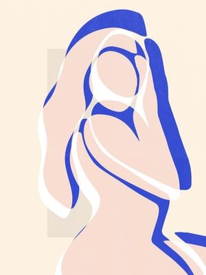 Cut Out Contemplation 30x40