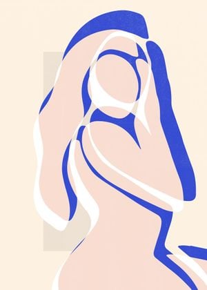 Cut Out Contemplation 50x70