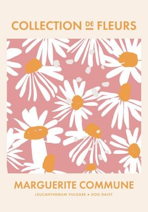 Dog Daisy Collection De Fleurs 70x100