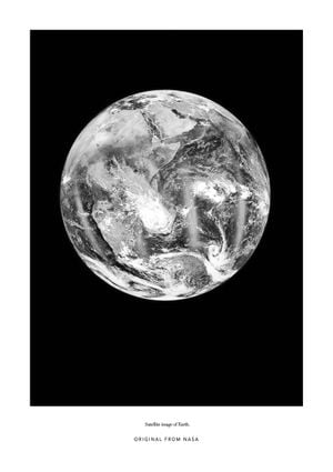 Earth From The Satellite 21x30