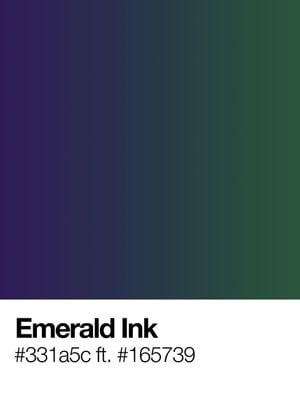 Emerald Ink 50x70