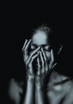 Face In Hands 70x100