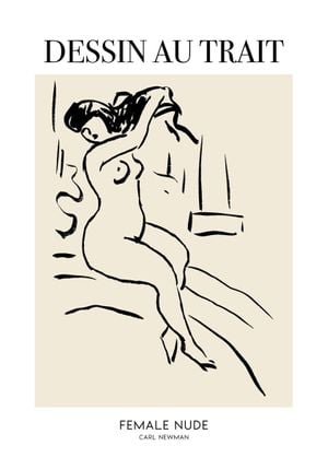 Female Nude By Carl Newman 70x100