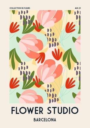 Flower Studio   Barcelona 70x100
