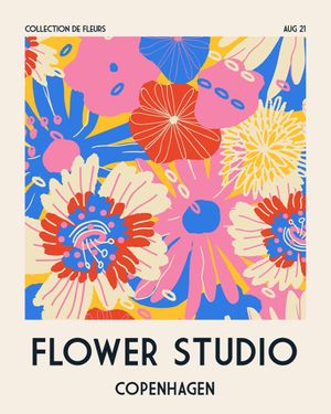 Flower Studio   Copenhagen 40x50