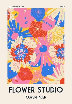 Flower Studio   Copenhagen 70x100