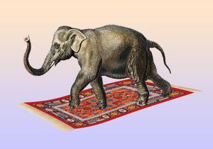 Flying Elephant 100x70