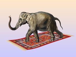 Flying Elephant 40x30