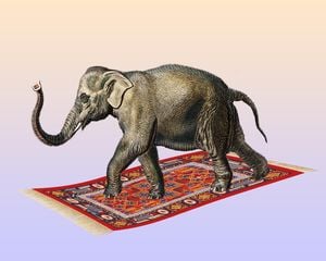 Flying Elephant 50x40