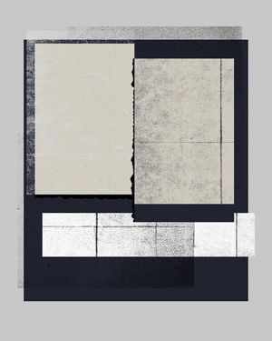 Geometric Torn 40x50