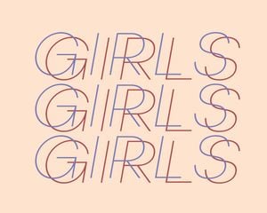 Girls Girls Girls 50x40